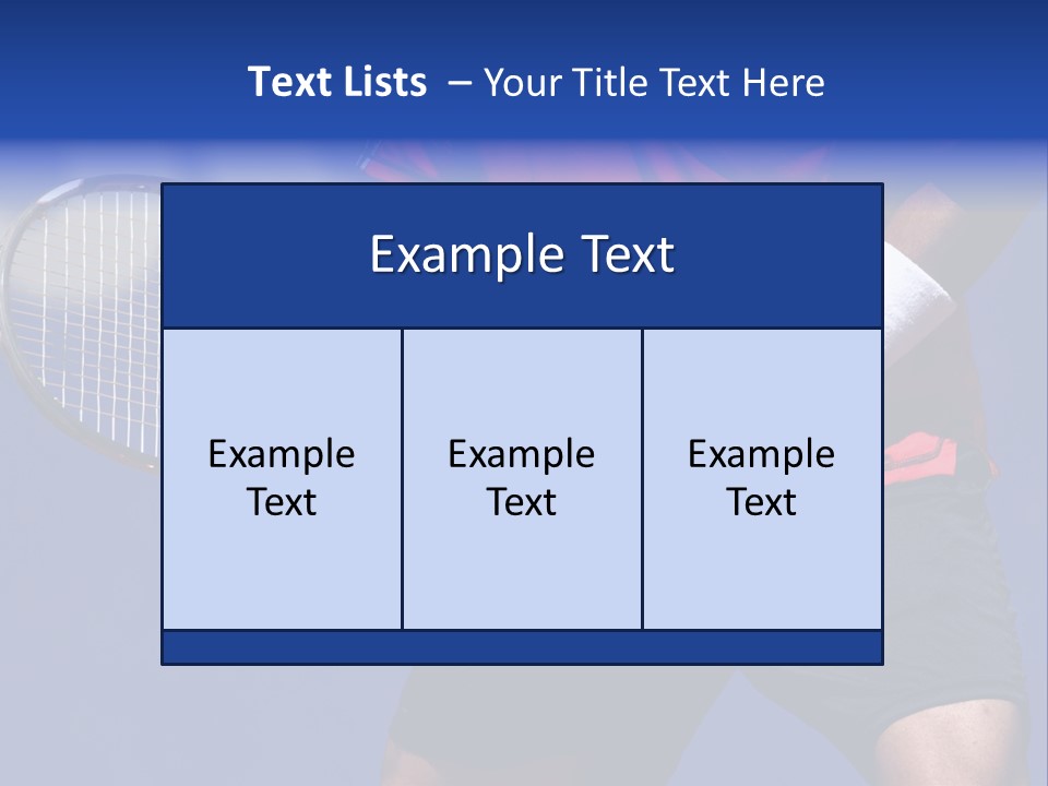 Clay Tennis Lifestyle PowerPoint Template