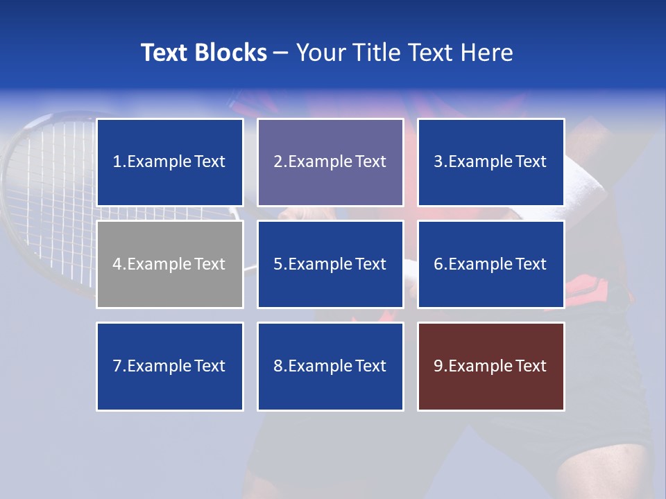 Clay Tennis Lifestyle PowerPoint Template