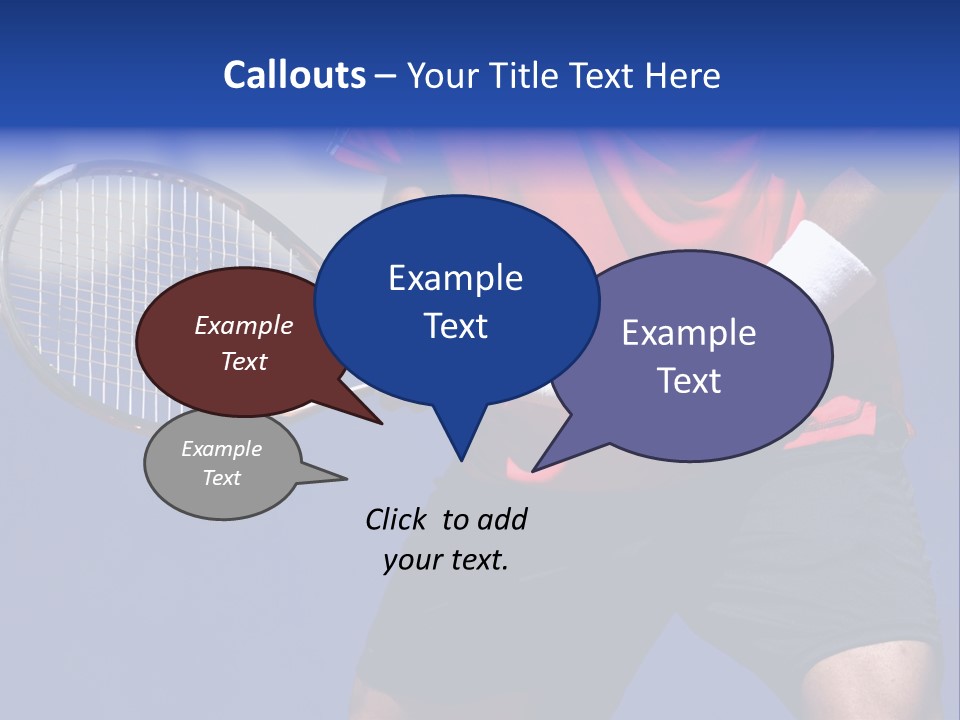Clay Tennis Lifestyle PowerPoint Template