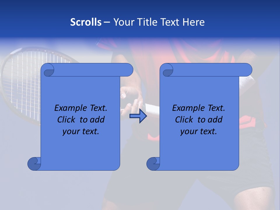 Clay Tennis Lifestyle PowerPoint Template