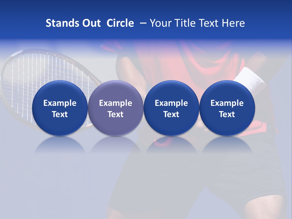 Clay Tennis Lifestyle PowerPoint Template