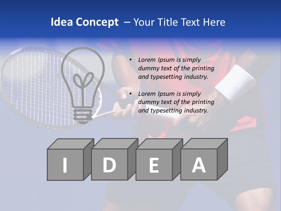 Clay Tennis Lifestyle PowerPoint Template