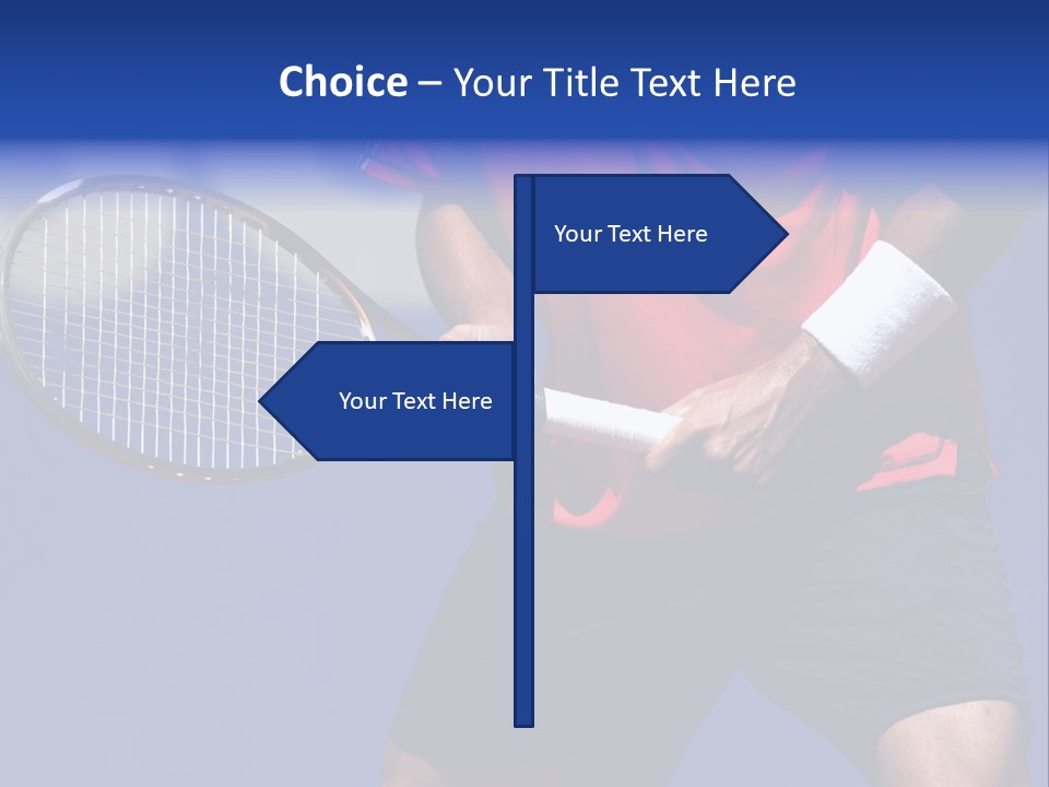 Clay Tennis Lifestyle PowerPoint Template