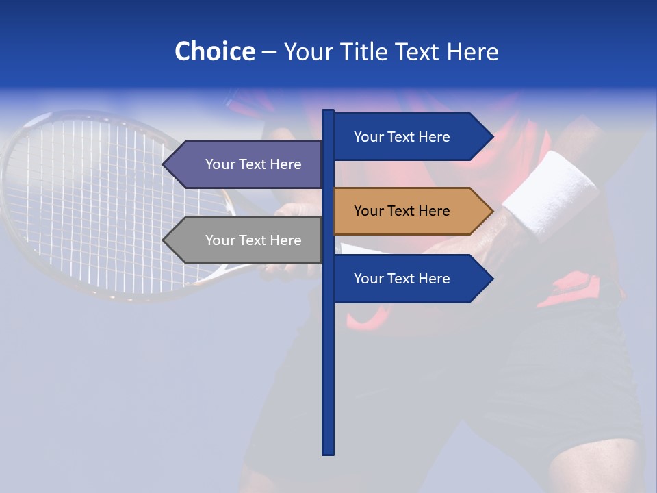 Clay Tennis Lifestyle PowerPoint Template