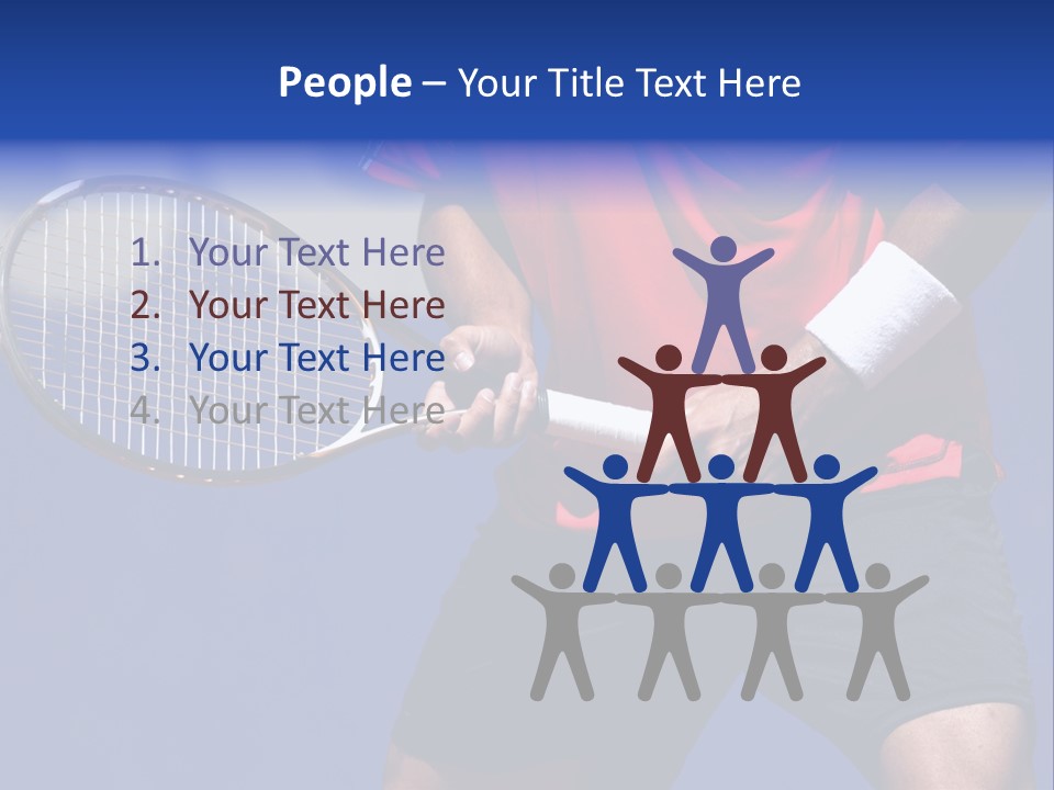 Clay Tennis Lifestyle PowerPoint Template