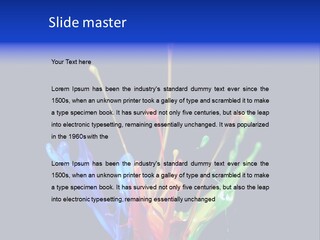 Splash Acrylic Splatter PowerPoint Template
