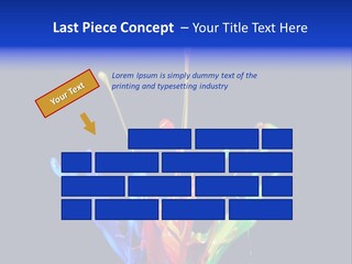 Splash Acrylic Splatter PowerPoint Template
