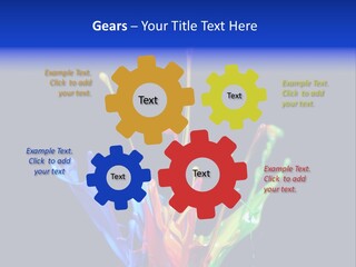 Splash Acrylic Splatter PowerPoint Template