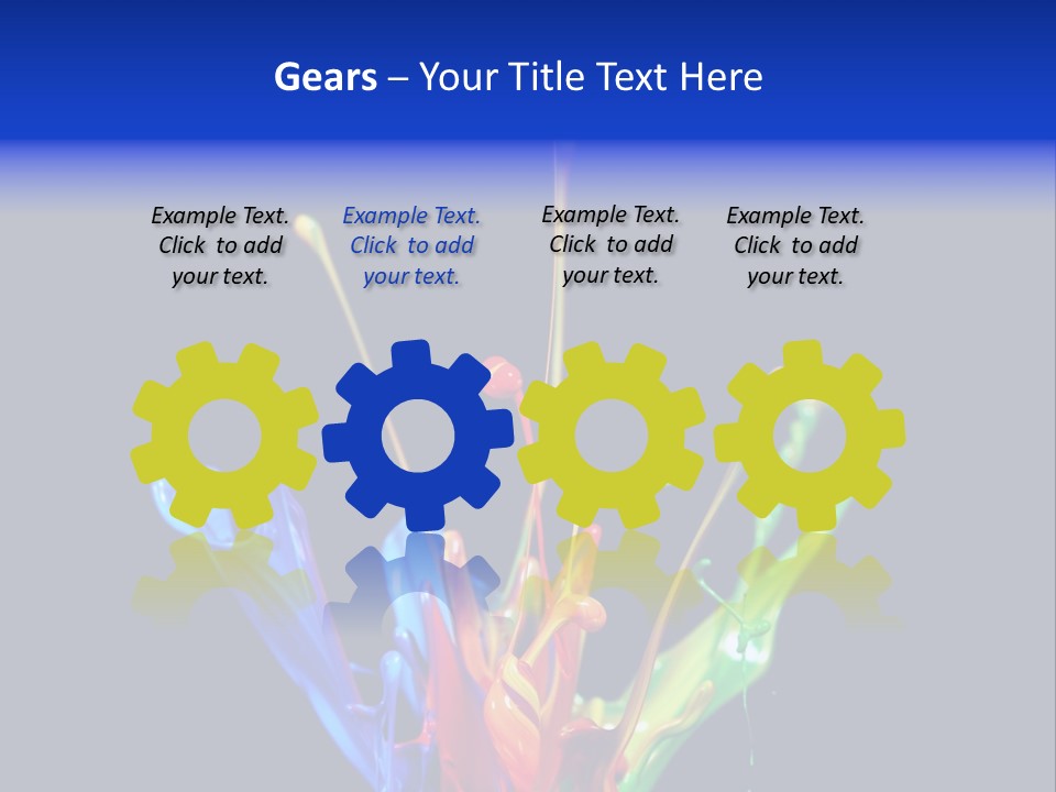 Splash Acrylic Splatter PowerPoint Template