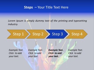 Splash Acrylic Splatter PowerPoint Template