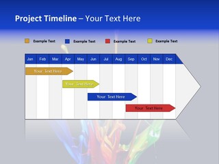 Splash Acrylic Splatter PowerPoint Template