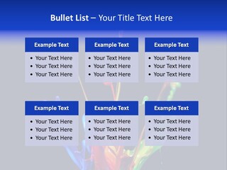 Splash Acrylic Splatter PowerPoint Template