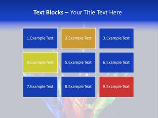 Splash Acrylic Splatter PowerPoint Template