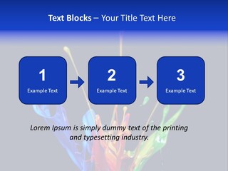 Splash Acrylic Splatter PowerPoint Template