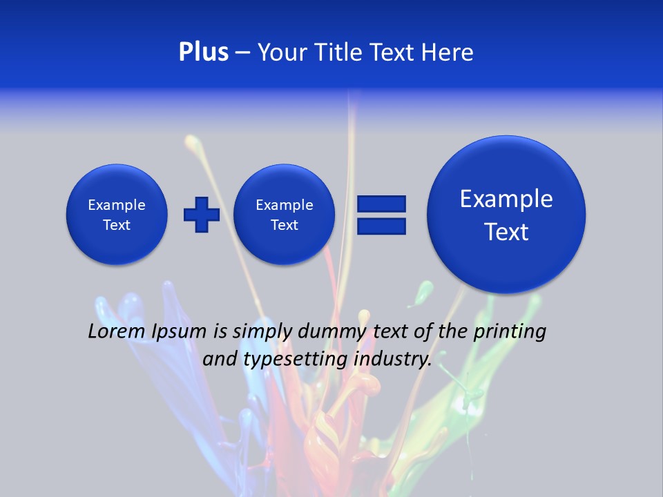 Splash Acrylic Splatter PowerPoint Template