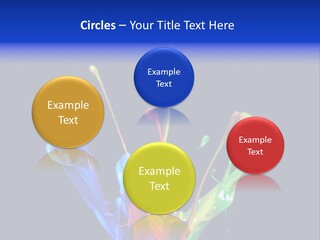 Splash Acrylic Splatter PowerPoint Template
