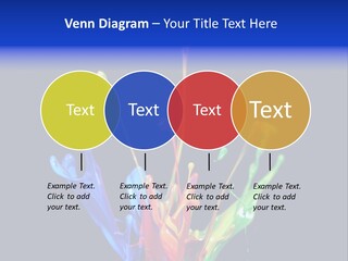Splash Acrylic Splatter PowerPoint Template