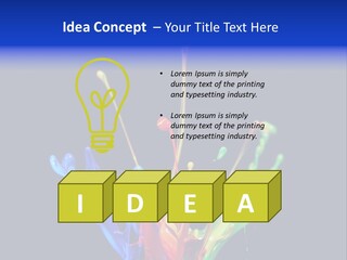 Splash Acrylic Splatter PowerPoint Template