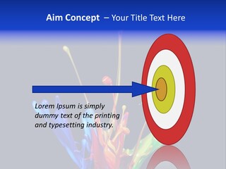 Splash Acrylic Splatter PowerPoint Template