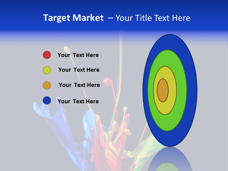 Splash Acrylic Splatter PowerPoint Template