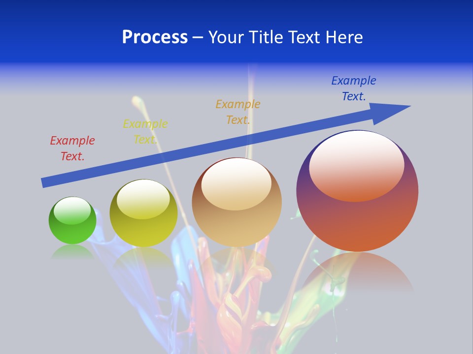 Splash Acrylic Splatter PowerPoint Template