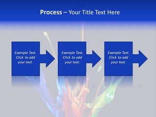 Splash Acrylic Splatter PowerPoint Template