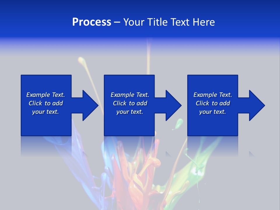 Splash Acrylic Splatter PowerPoint Template