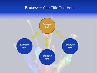 Splash Acrylic Splatter PowerPoint Template