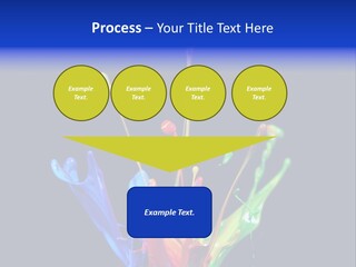 Splash Acrylic Splatter PowerPoint Template