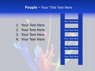 Splash Acrylic Splatter PowerPoint Template