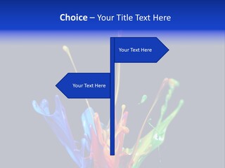 Splash Acrylic Splatter PowerPoint Template