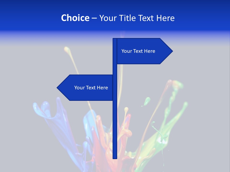 Splash Acrylic Splatter PowerPoint Template