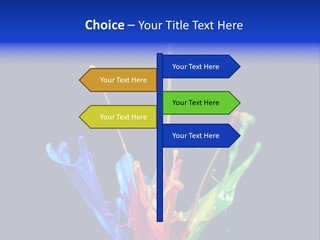 Splash Acrylic Splatter PowerPoint Template