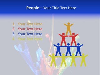 Splash Acrylic Splatter PowerPoint Template