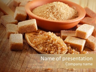 Granulated Confection Honeyed PowerPoint Template