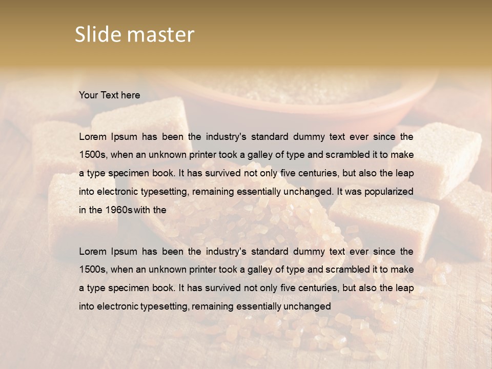 Granulated Confection Honeyed PowerPoint Template