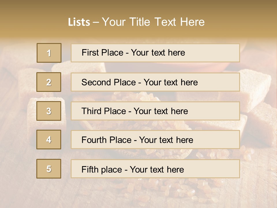 Granulated Confection Honeyed PowerPoint Template