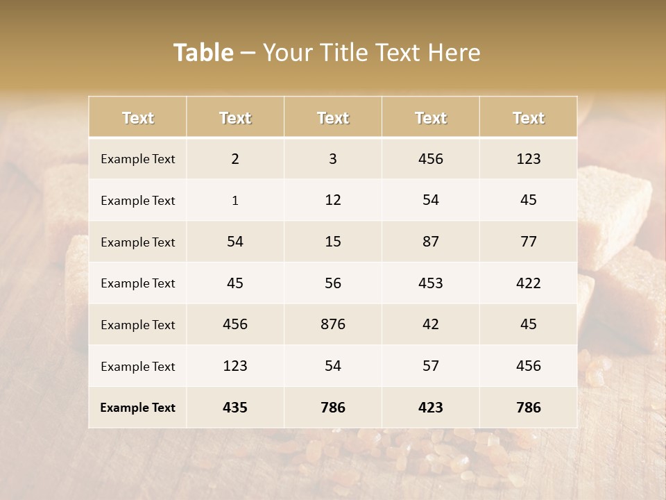 Granulated Confection Honeyed PowerPoint Template