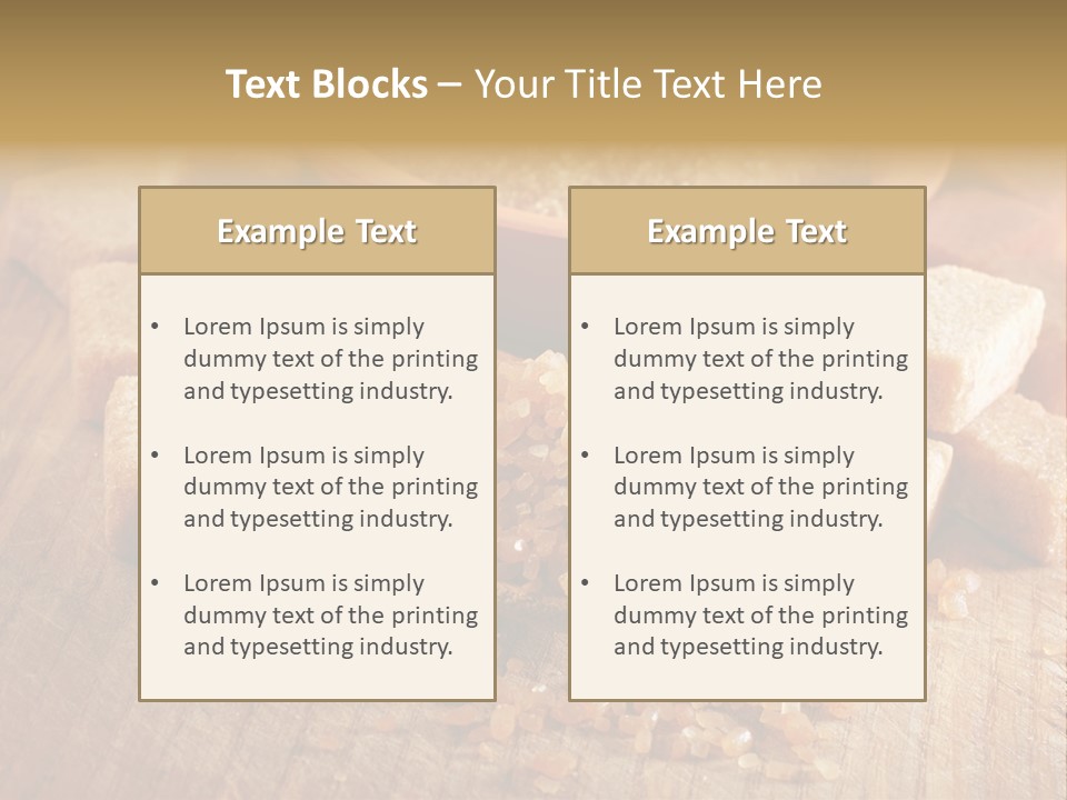 Granulated Confection Honeyed PowerPoint Template