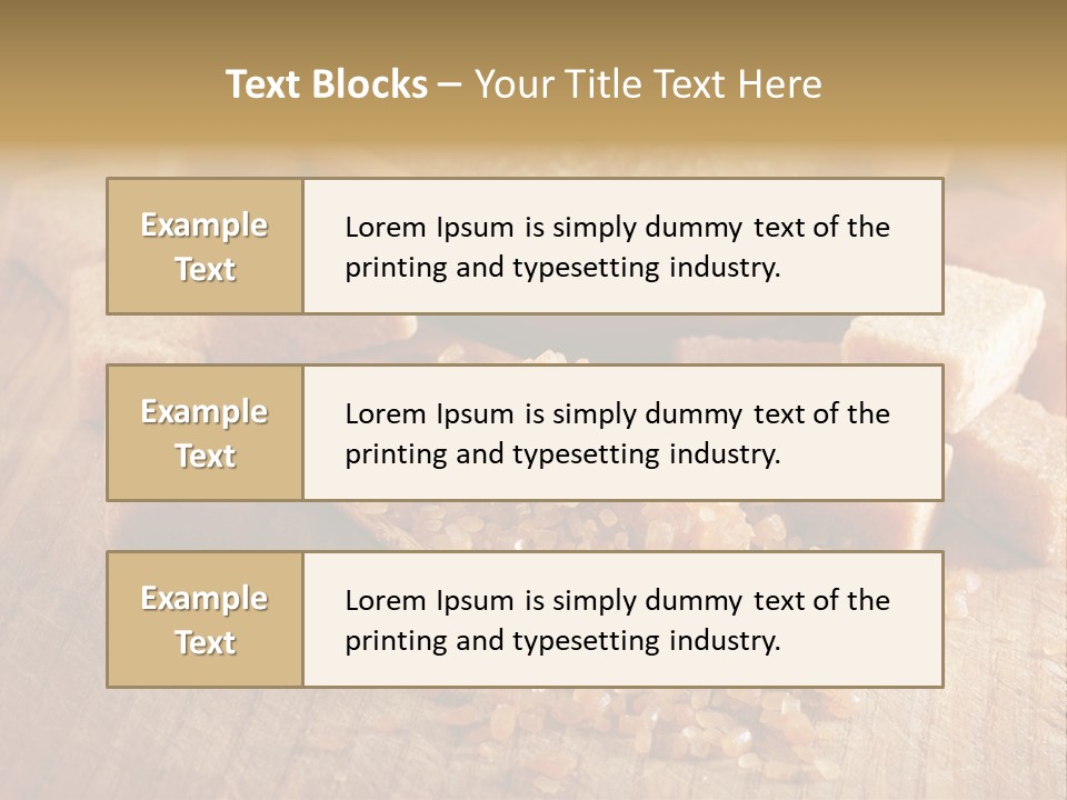Granulated Confection Honeyed PowerPoint Template