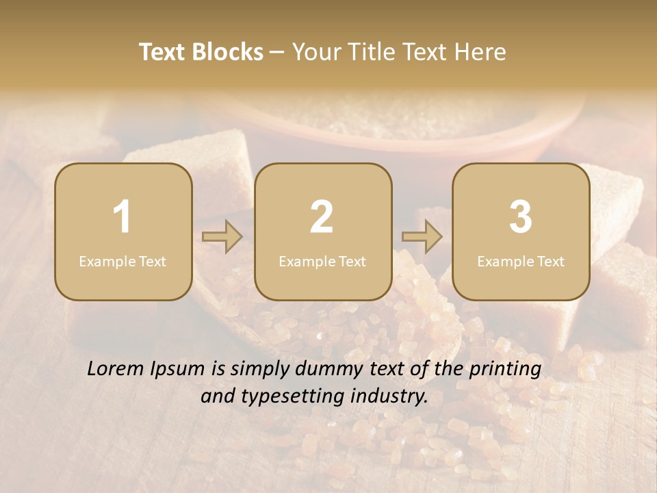 Granulated Confection Honeyed PowerPoint Template