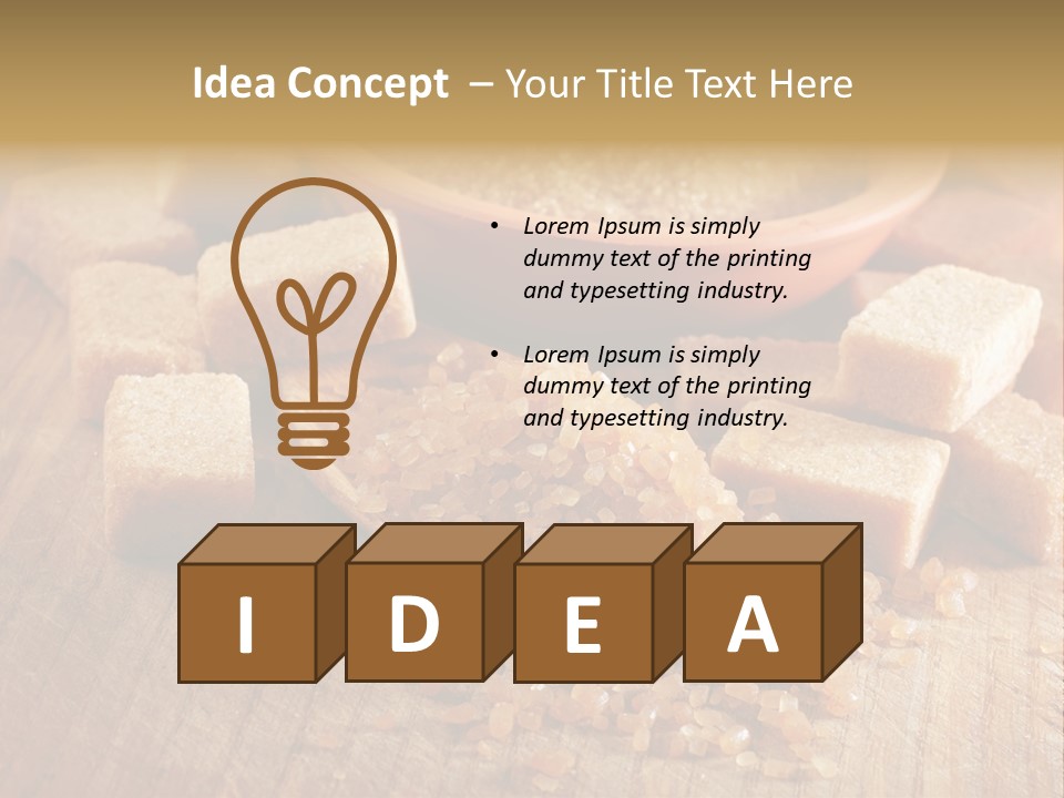 Granulated Confection Honeyed PowerPoint Template