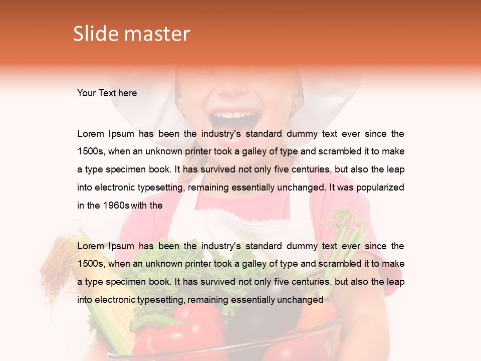 Little Kid Table PowerPoint Template