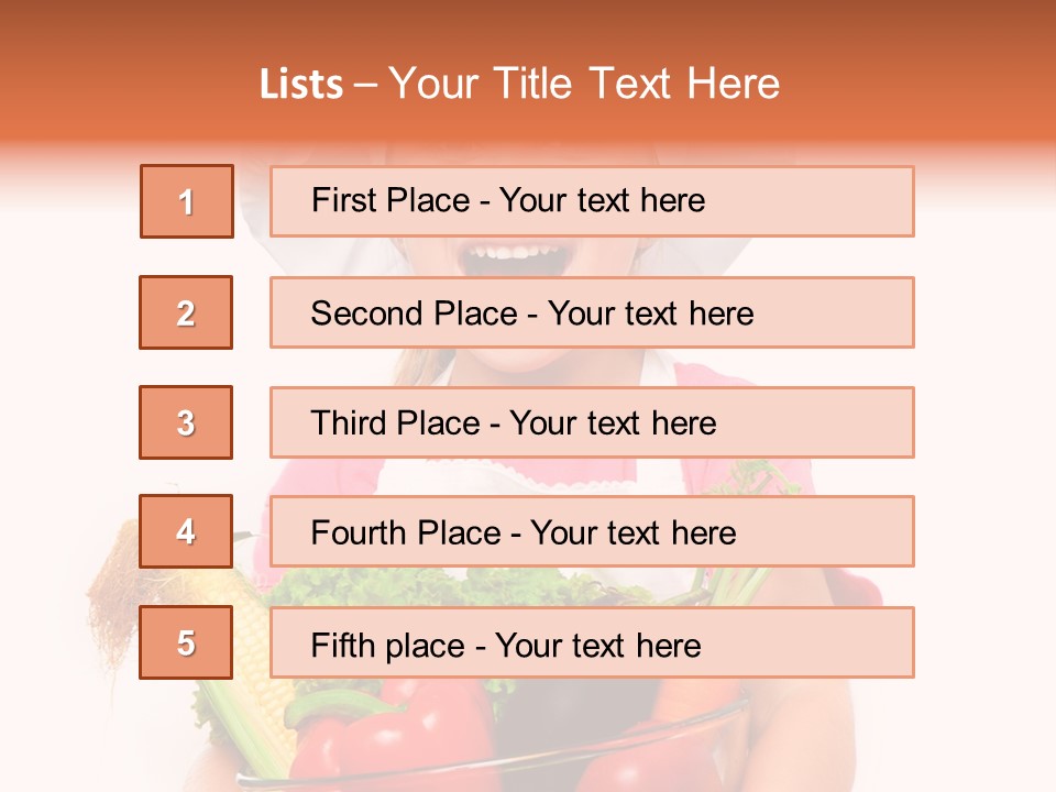Little Kid Table PowerPoint Template