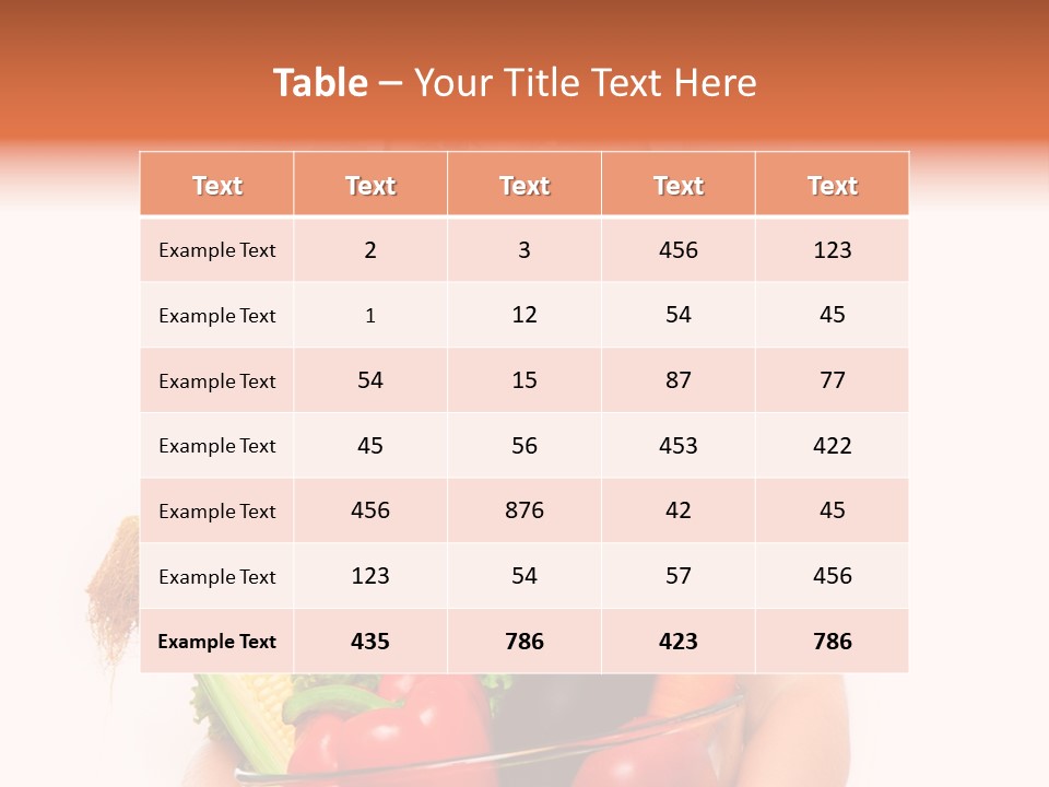 Little Kid Table PowerPoint Template
