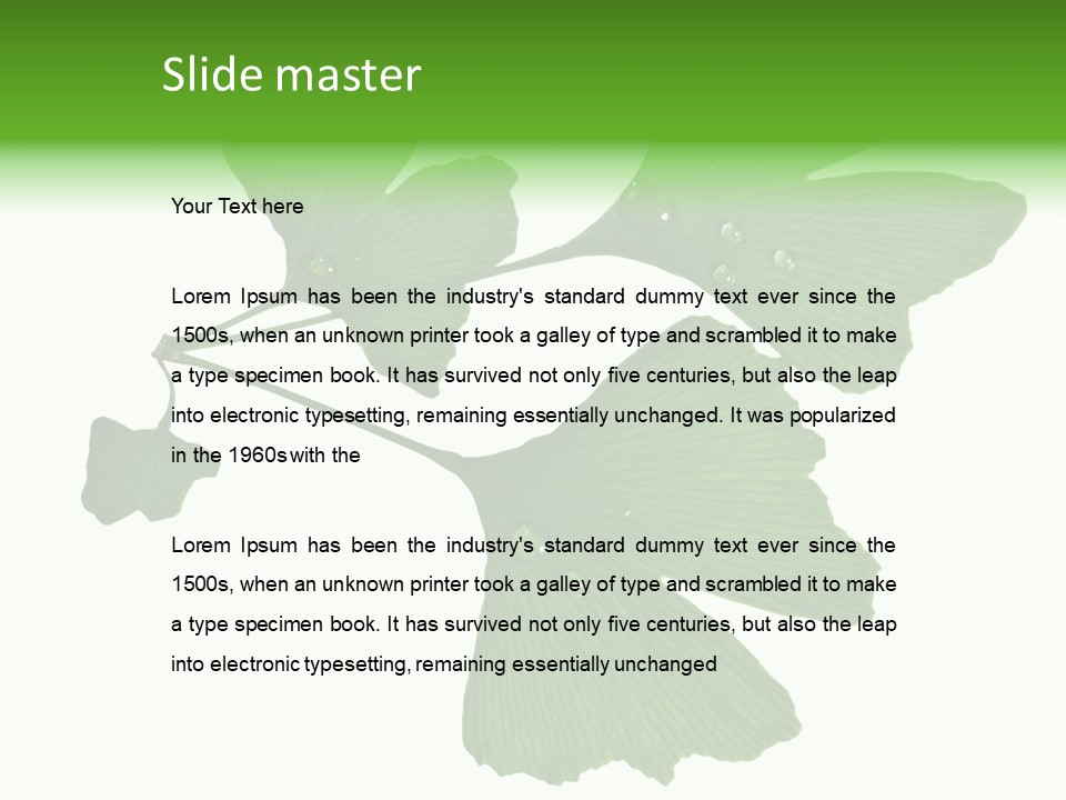 Lawn Isolated Seasoning PowerPoint Template