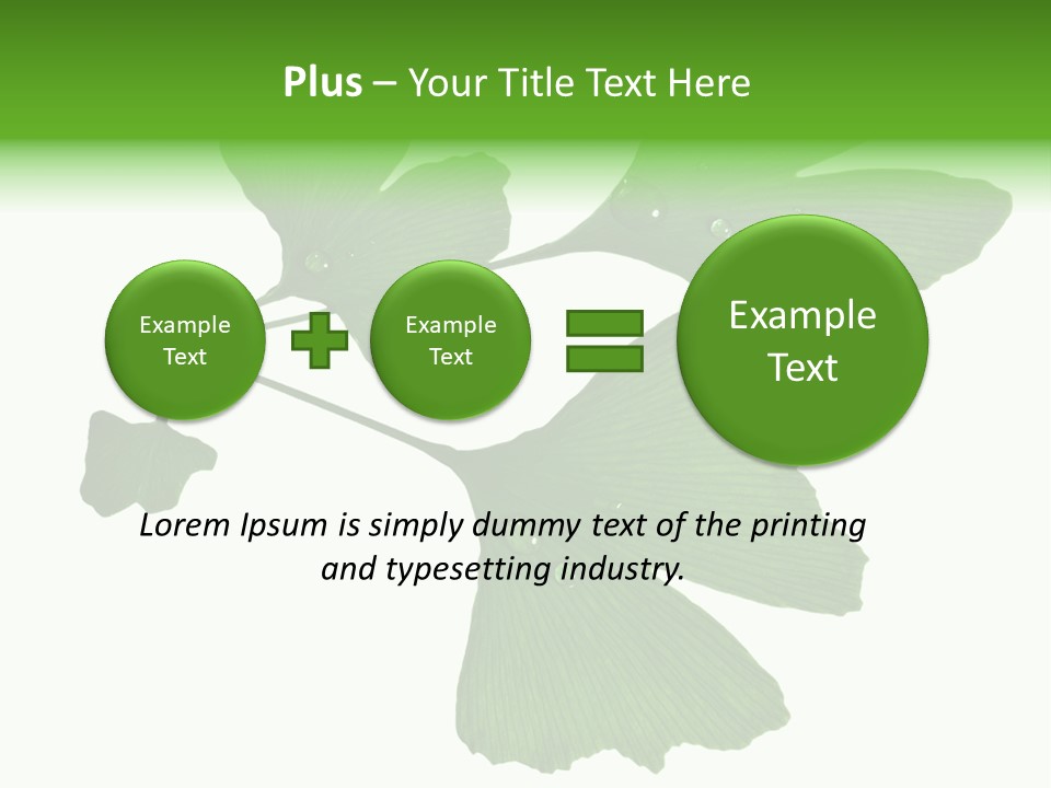 Lawn Isolated Seasoning PowerPoint Template