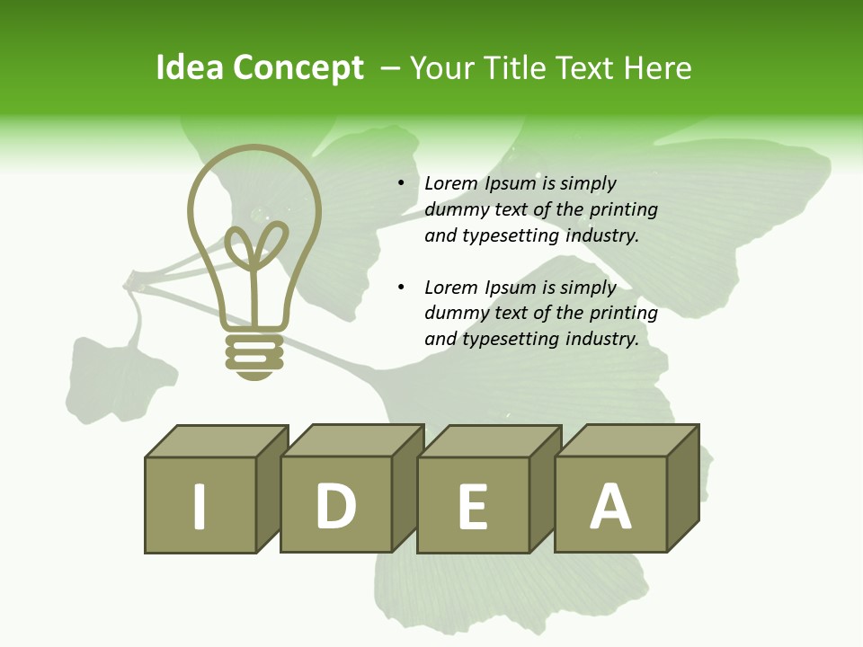 Lawn Isolated Seasoning PowerPoint Template