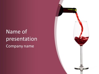 Drink Cry Bordeaux PowerPoint Template