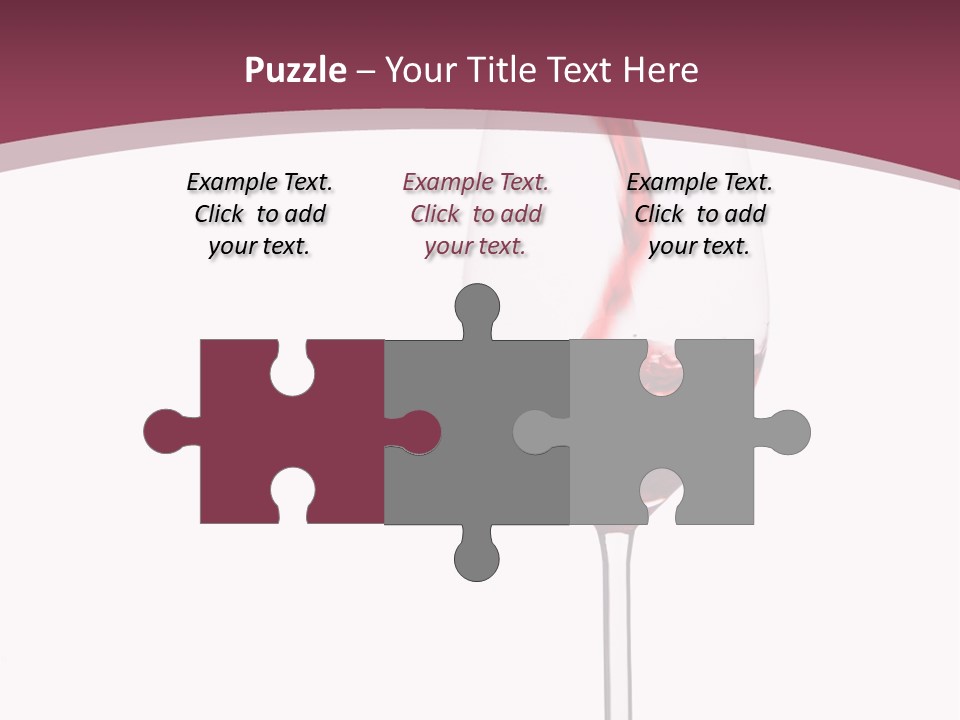 Drink Cry Bordeaux PowerPoint Template